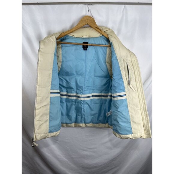 Gap Downfill Cream-Colour Puffer Vest Womens Size L - Picture 5 of 11